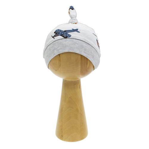 Nicol Willy czapeczka niemowlęca bawełniana 219054 – z motywem samolotów