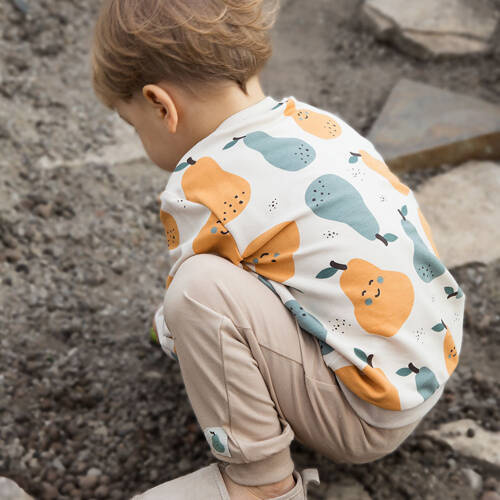 Spodnie bawełniane Pearfect  Eevi - beżowy