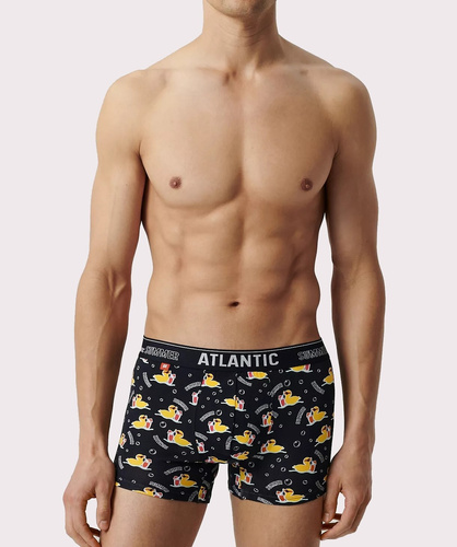 Bokserki męskie 2MHH-007/25 Atlantic - różowy-granatowy