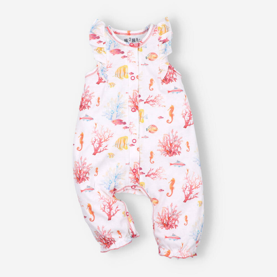 Spodnie ogrodniczki z bawełny organicznej Ocean Nini