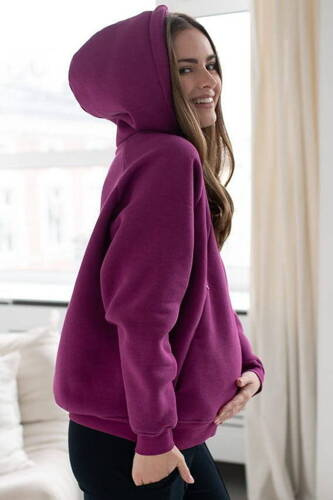 Bluza do karmienia Motherhood Milk&Love oversize fioletowy