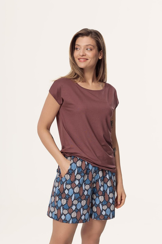 Piżama damska Matilda PI71 Mefemi by Nipplex – wiskoza + bawełna, szorty