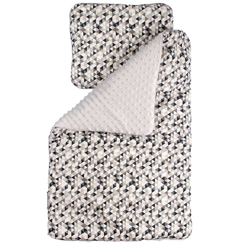 Komplet do wózka Trójkąty Martex niebieski