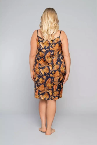 Koszula damska, wąskie ramiączko Monstera Italia Fashion - druk 