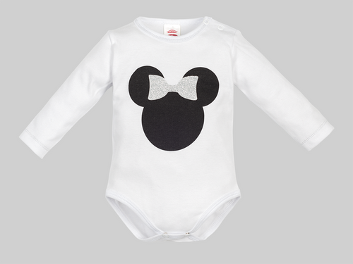 Body z długim rękawem "MIKI" Makoma biały 