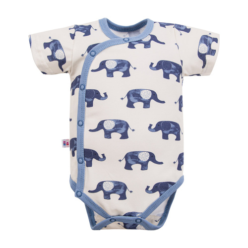 Body kopertowe z krótkim rękawem Elephant Eevi - ecru