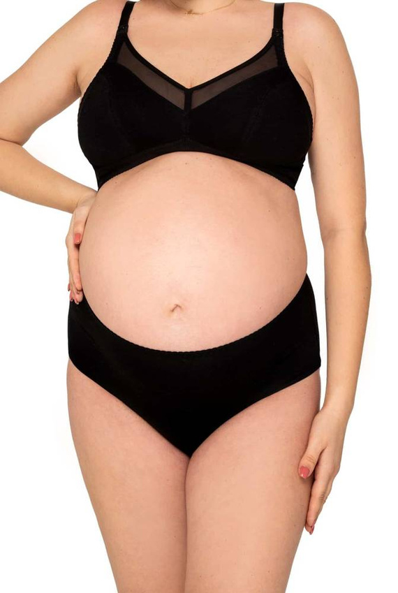 Figi ciążowe Allday beige Momtobe czarny
