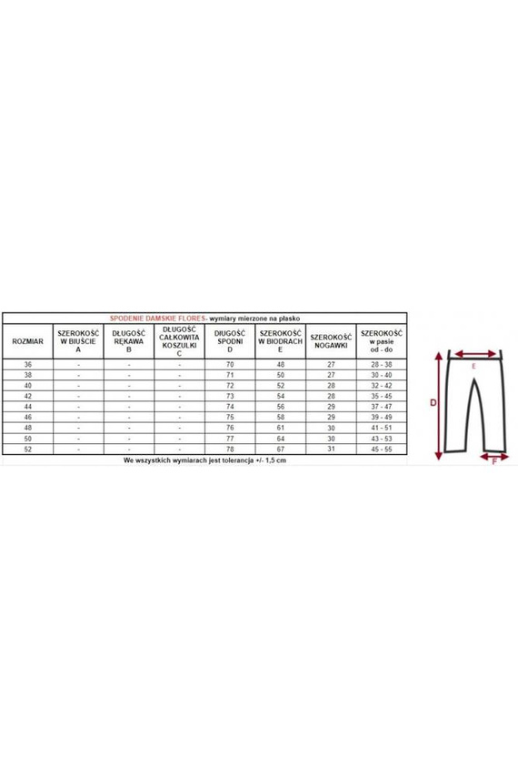 Spodenki piżamowe 7/8 86682 Larisa Mewa fuksjowy