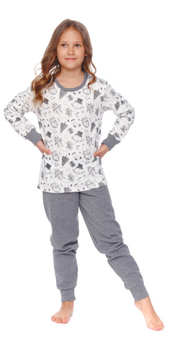 PDU.4548 "Snow" Piżama dziecięca Unisex Doctor Nap - snowman