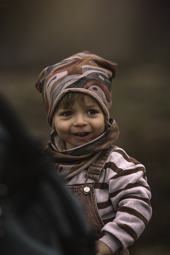 Czapka dziecięca+ komin Rainbow Mountain - Makaszka