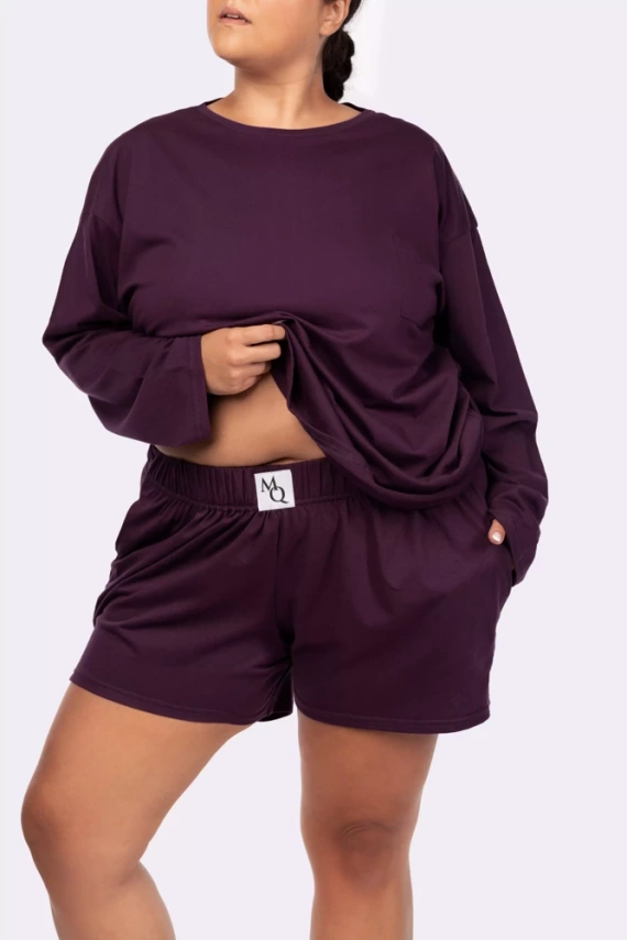 Piżama damska Joy longsleeve Mona purple
