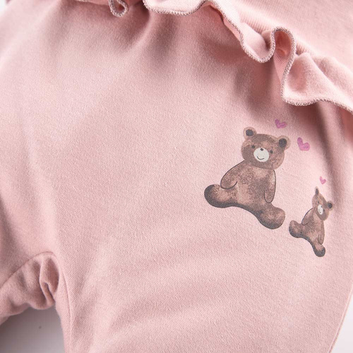 Półśpiochy niemowlęce Hearts & Bears Eevi - różowy