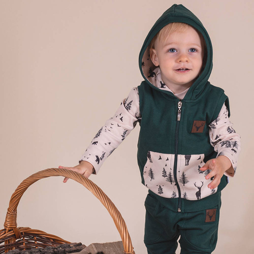 Kamizelka dresowa z kapturem 199272 Bambi Nicol