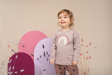 Bluza wciągana z nadrukiem Happiness Pinokio - szary