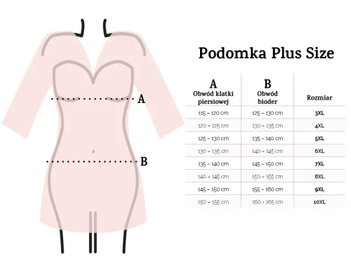 Podomka 90 satynowa Plus Size damska DKaren - czerwony