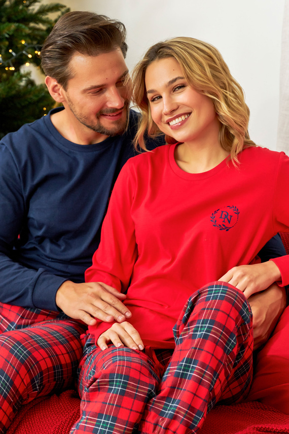 PM.7127 Piżama Damska Doctor Nap - red