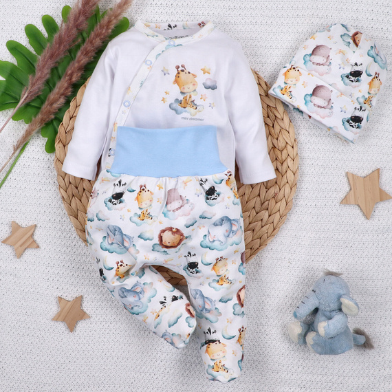 Półśpiochy niemowlęce Little Dreamers Nini z bawełny organicznej – ekologiczne, bezpieczne, komfortowe