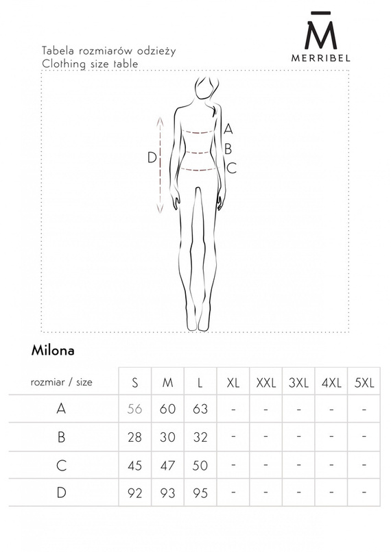 Sukienka damska Milona 0112 Merribel - maroon
