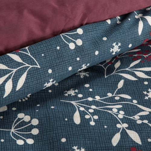 Eurofirany pościel świąteczna z bawełny ranforce Kristy – miękka, trwała, dwustronna