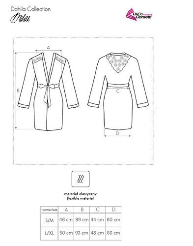 Szlafrok damski Mikiss Dahila Collection LivCo Corsetti