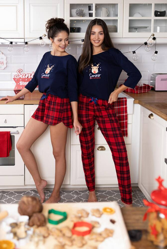 Piżama damska Lucy Sensis - granatowy