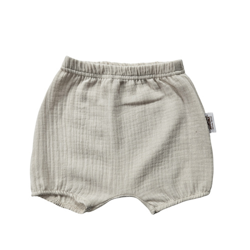 Bloomersy muślinowe Just Muslin Makoma beige– lekkie, na gumce, 100% bawełna