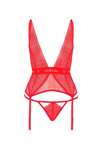 Gorset damski Mirajane Corset Passion czerwony