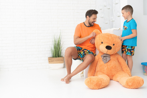 Piżama chłopięca krótki rękaw, spodnie Komiks Italian Fashion -turkusowy/druk