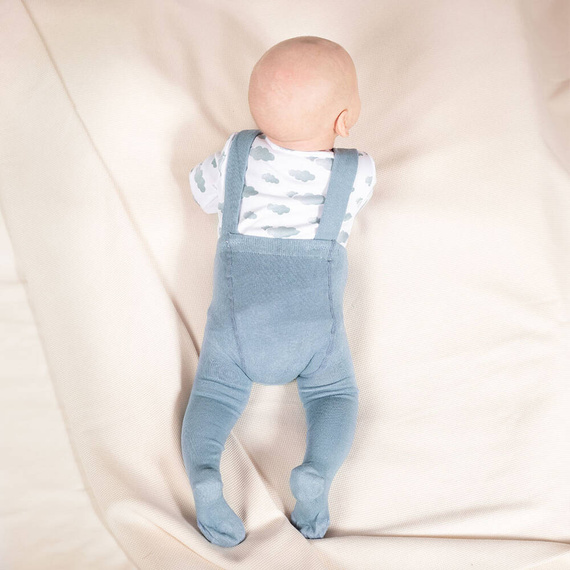 Rajstopy bambusowe z szelkami 141604 Nicol - morski