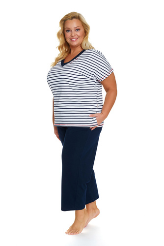 Piżama Damska Plus Size 5369 Doctor Nap - marine
