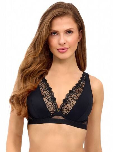 Biustonosz miękki bralette 2503 Lupoline-czarny