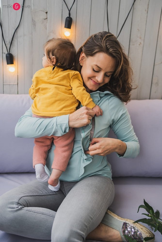 Bluzka do karmienia Milky Waves Milk&Love miętowy 