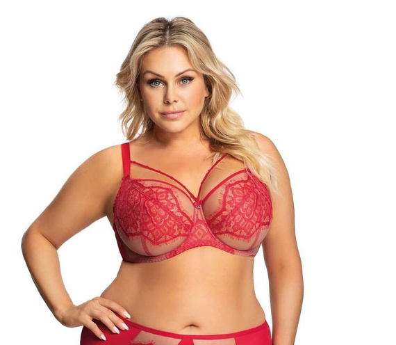 Gorsenia Figi damskie Brazyliany K 616 Memphis czerwony