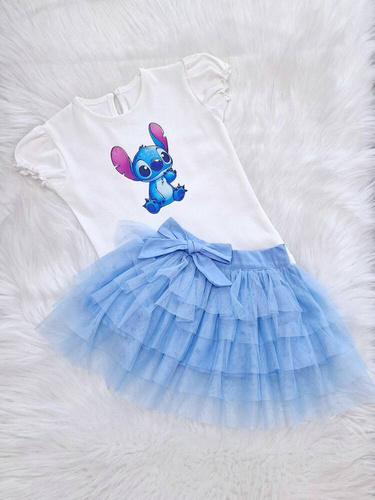 Koszulka dziecięca Stworek krótki rękaw Bambarillo ecru