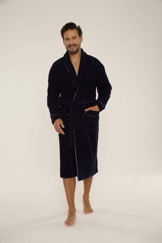 Szlafrok męski 735 Manuele Forex - granat