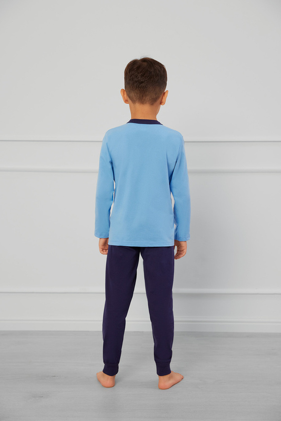 Piżama dla chłopca Rex Italian Fashion - niebieski/granatowy