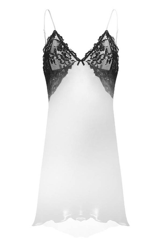 Halka satynowa Evelyn DKaren - jasny ecru