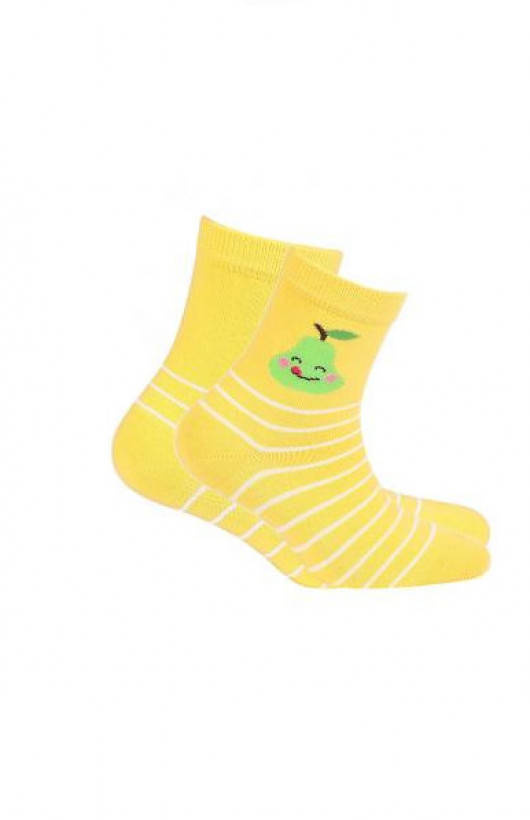 G24.01N Cottoline Skarpety Dziewczęce wzorowane Gatta - 487 yellow 