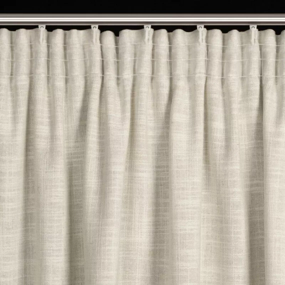 Zasłona na taśmie Rosi Eurofirany ciemny beżowy