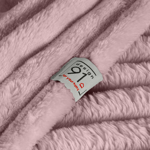 Koc narzuta z mikrofibry Soft Designe91 pudrowy róż 