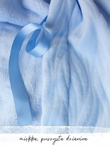 Długi Szlafrok Damski LGL 803 Key niebieski 