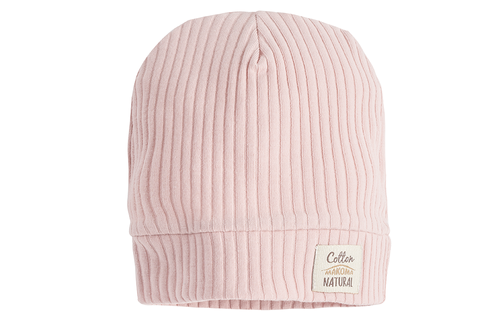 Czapeczka niemowlęca "Natural Harmony" Makoma pudrowy róż