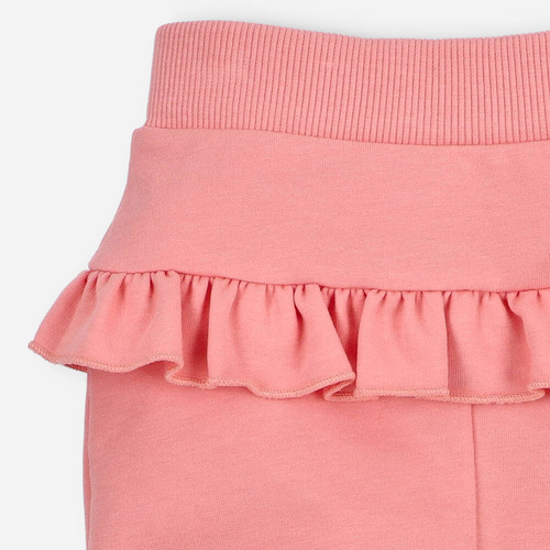 Spodnie dresowe bawełniane Flowers Nini łososiowy