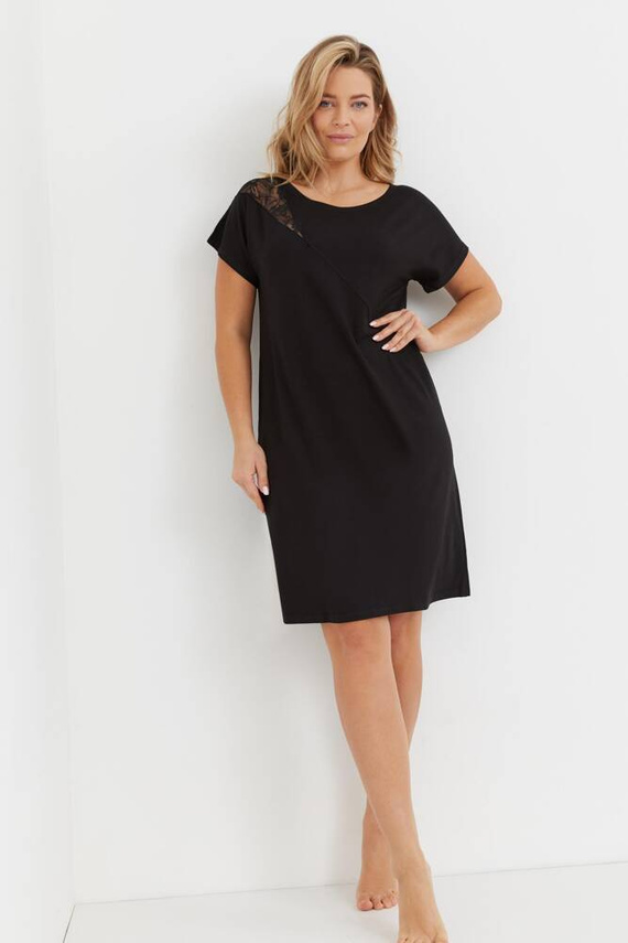 Koszula nocna 737 Velar Forex - czarny