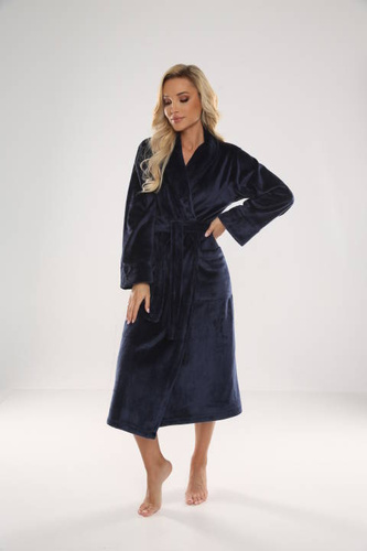 Długi Szlafrok damski 628 Abigail Forex - granat