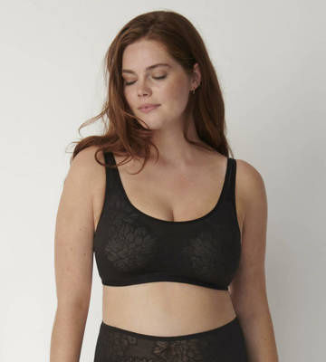 Biustonosz usztywniany bez fiszbin Fit Smart P EX Triumph- czarny