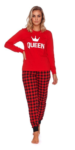 PM.9748 Piżama Damska Doctor Nap - red