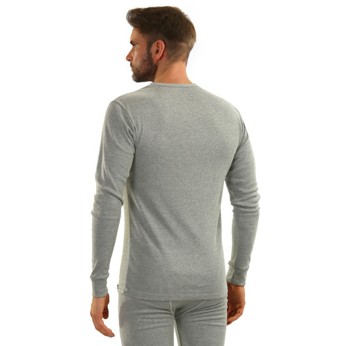 111 Podkoszulek bawełniany z długim rękawem Sesto Senso- jasny melanż 