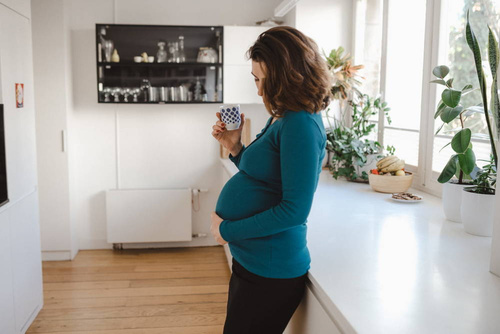 Bluzka ciążowa i do karmienia Tummy Milk&Love szmaragdowy