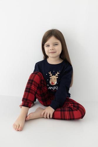 Piżama dziecięca Lucy Kids Sensis - granatowy